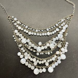 Vintage Glass Statement Necklace